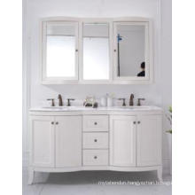 Wooden One Main Cabinet Mirrored Modern Bathroom Cabinet (JN-8819717D)